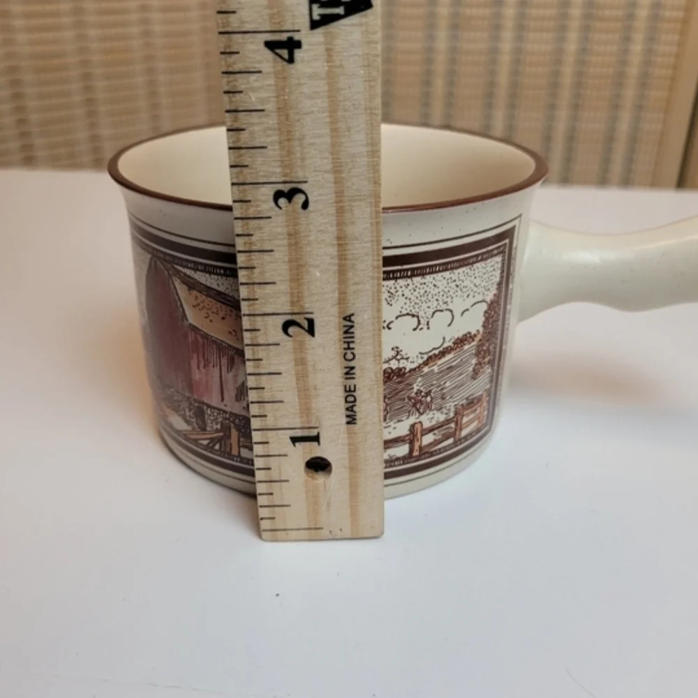 Vintage Watkins May 1906 Almanac Ceramic Soup Bowl